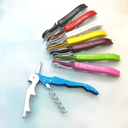 Personalized Beer Bottle Opener Multifunction Portable Screw Corkscrew Wine opener Stainless Steel Wine Knife Wine Set Small Gif