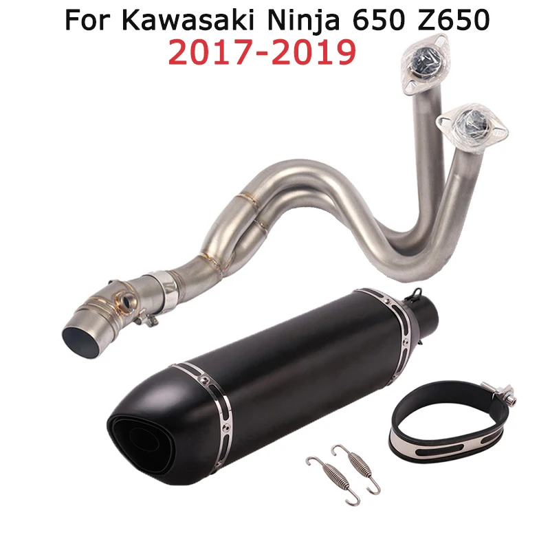 

For Kawasaki Ninja 650 Z650 2017-2019 Exhaust Muffler Tail Pipe 51MM Front Header Connect Pipe Motorcycle System