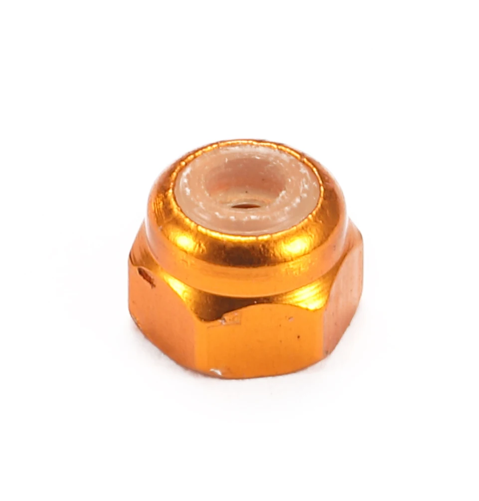 RFDTYGR Mini 4wd 2mm Aluminum Lock Nut Self-made Parts For Tamiya MINI 4WD 2mm Aluminum Lock Nut 19326 50Pcs /lot