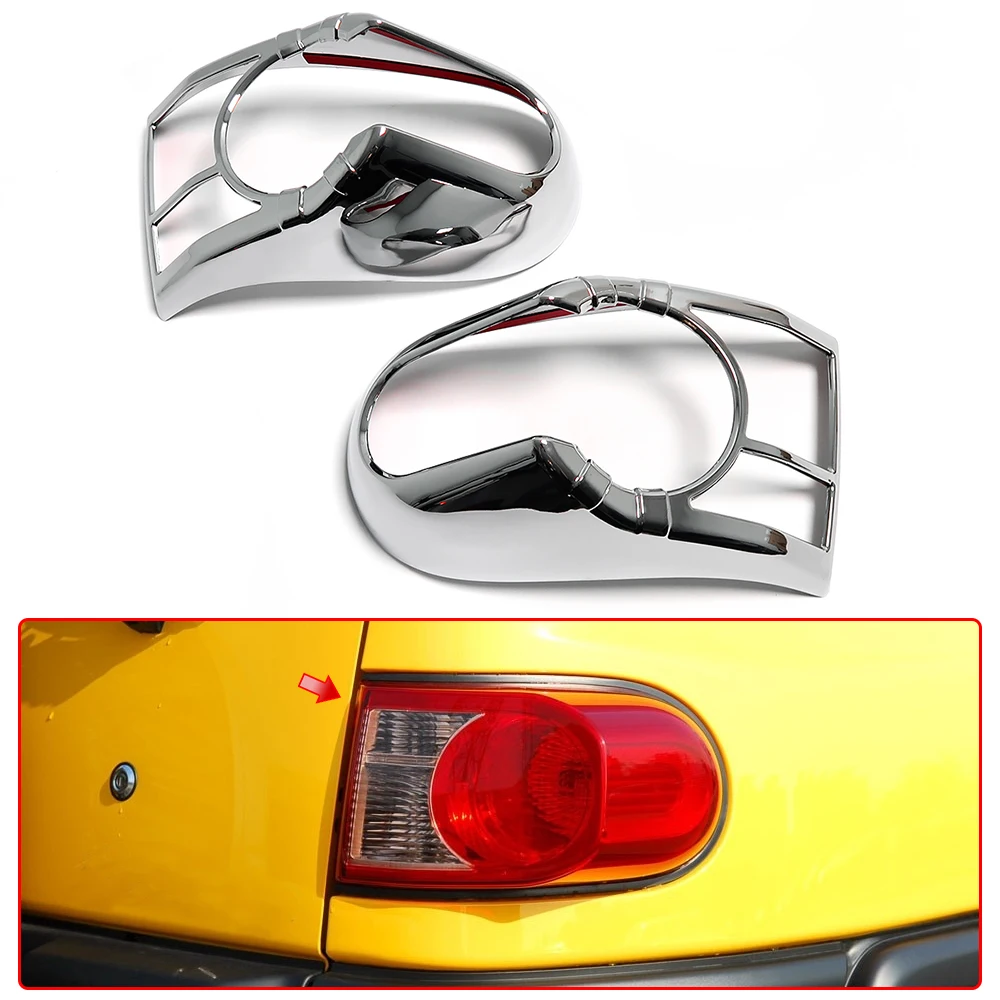 

ABS Exterior Car Rear Tail Light Light Panel Taillight Lamp Cover Sticker Trim For Toyota FJ Cruiser XJ10 2006-2020 Accessories