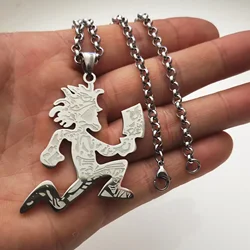 4mm 24'' Rolo Chain Stainless Steel Hatchet man Charms Pendant Necklace Large 2 inch ICP  Jugallo Man