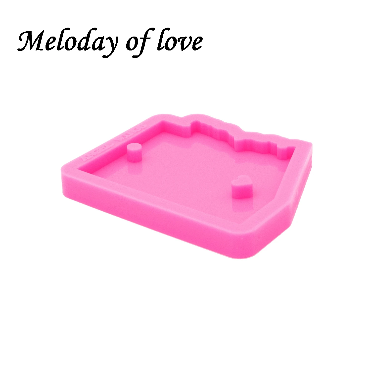 Glossy American State Arizona Map Keychain Epoxy Resin Molds Jewelry Making Custom Silicone Mould DY0228