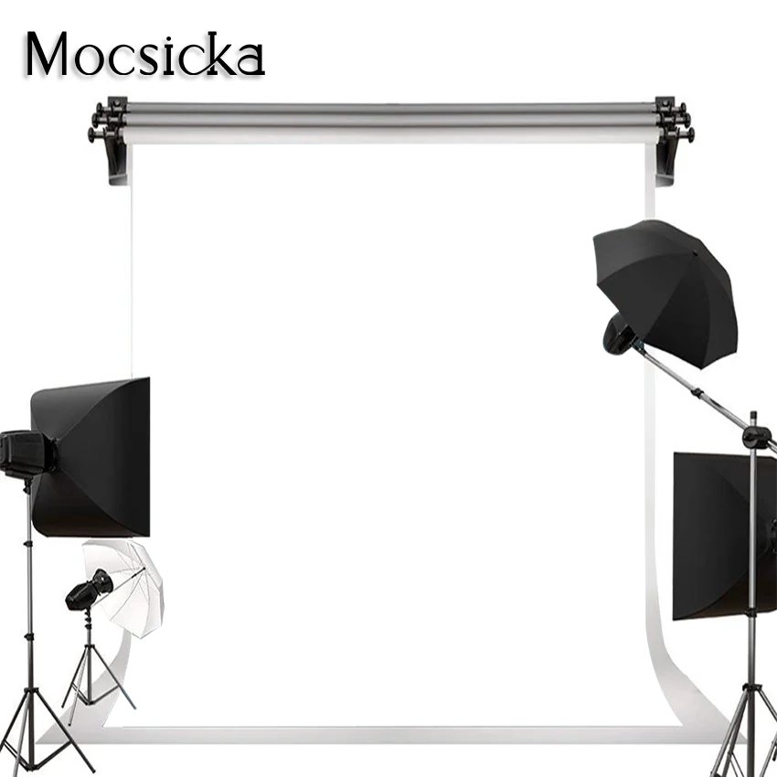 

Mocsicka White Solid Color Photography Backgrounds for Studio Portrait Backdrop Photoshoot Art Fabric Video Product Photographic