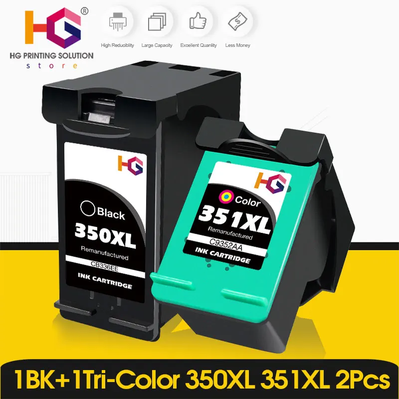 350XL 351XL Ink Cartridge Replacement For HP 350 351 hp350 D4200 D4260 D4263 D4360 J5730 J5780 J5785 J5790 J6410 J6413 Printer