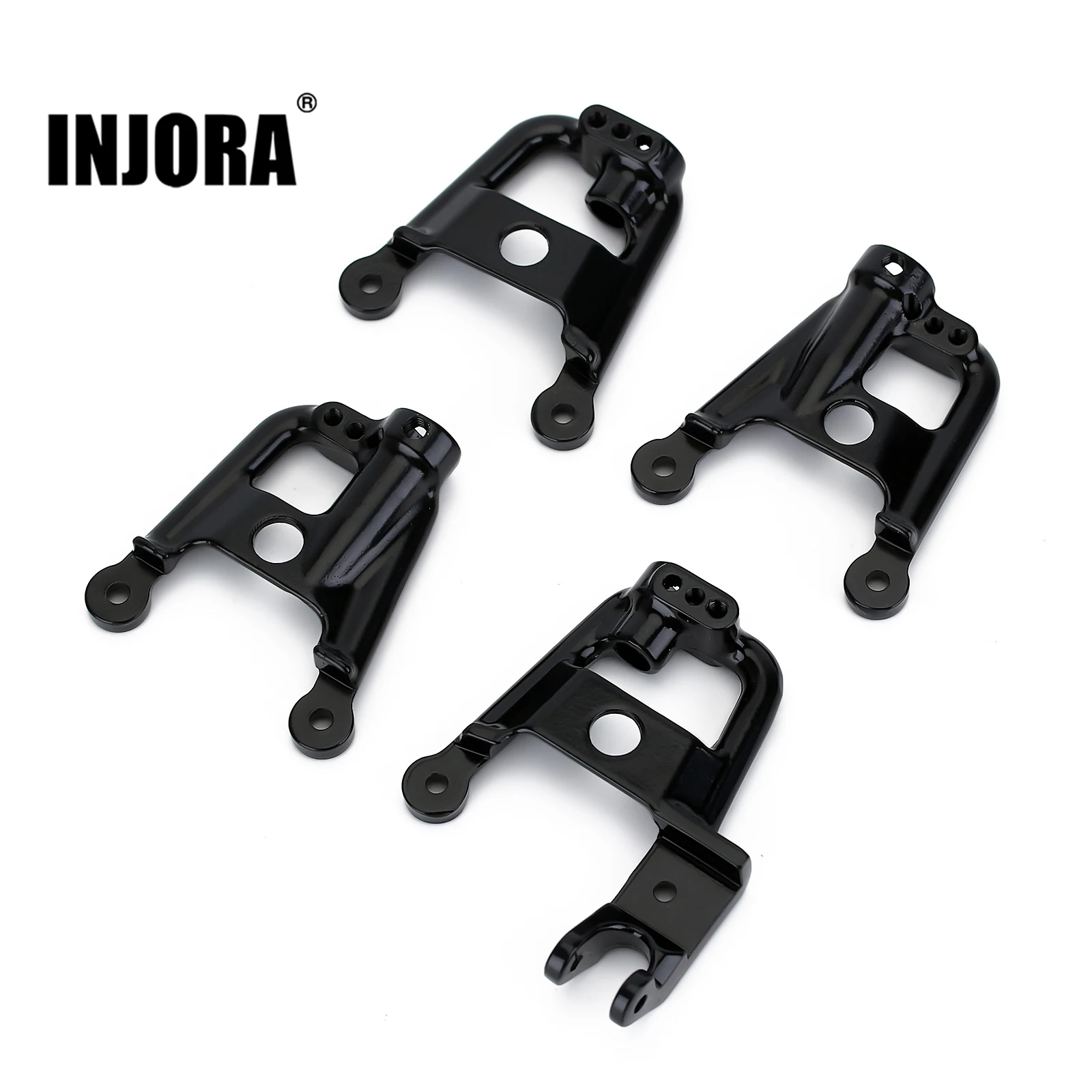 INJORA Heavy Duty Metal Front & Rear Shock Towers Mount For 1/10 RC Crawler Car Axial SCX10 II 90046 Upgrade Parts