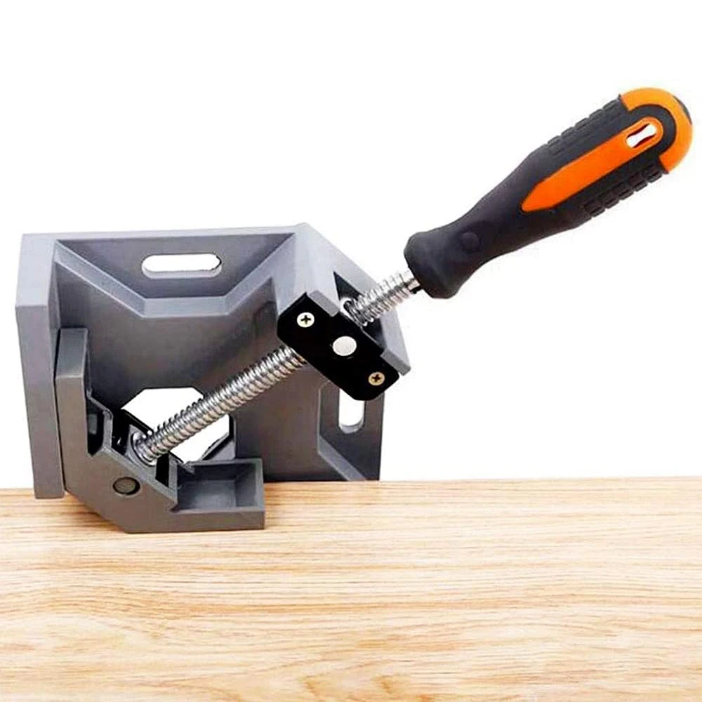 

Angle Clamps 90 Degree Corner Right Holder Welding Clamp Vise Adjustable Swing Bench Tool Perfect for Carpenter Wood-Working