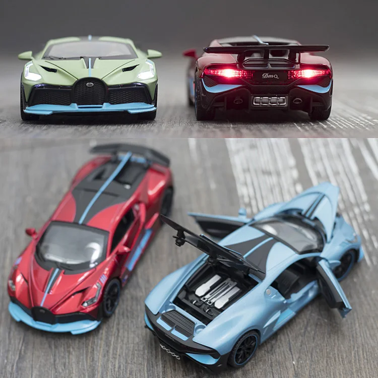 

Коллекционная игрушка Bugatti Divo из сплава под давлением, масштаб 1/32, подарок для детей