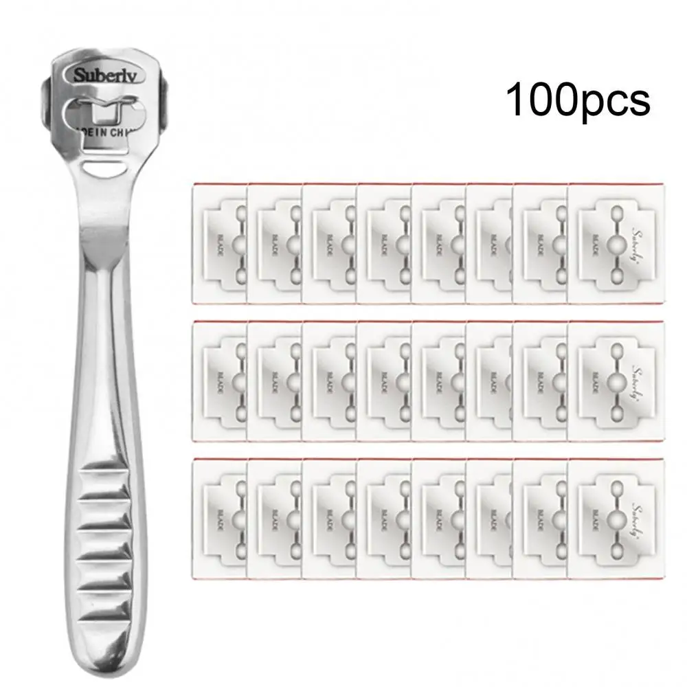 100x pcs replacement blade for Dead Skin remover corn remover Nail Art Tool perfect Pedicure Blades foot care Accessories Tool