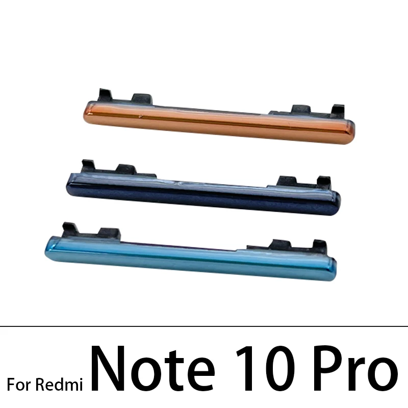 New Side Key Button For Xiaomi Mi 10 Mi10 Pro 10T Lite / For Redmi Note 10 Pro Volume Side Power Switch on off Button Key