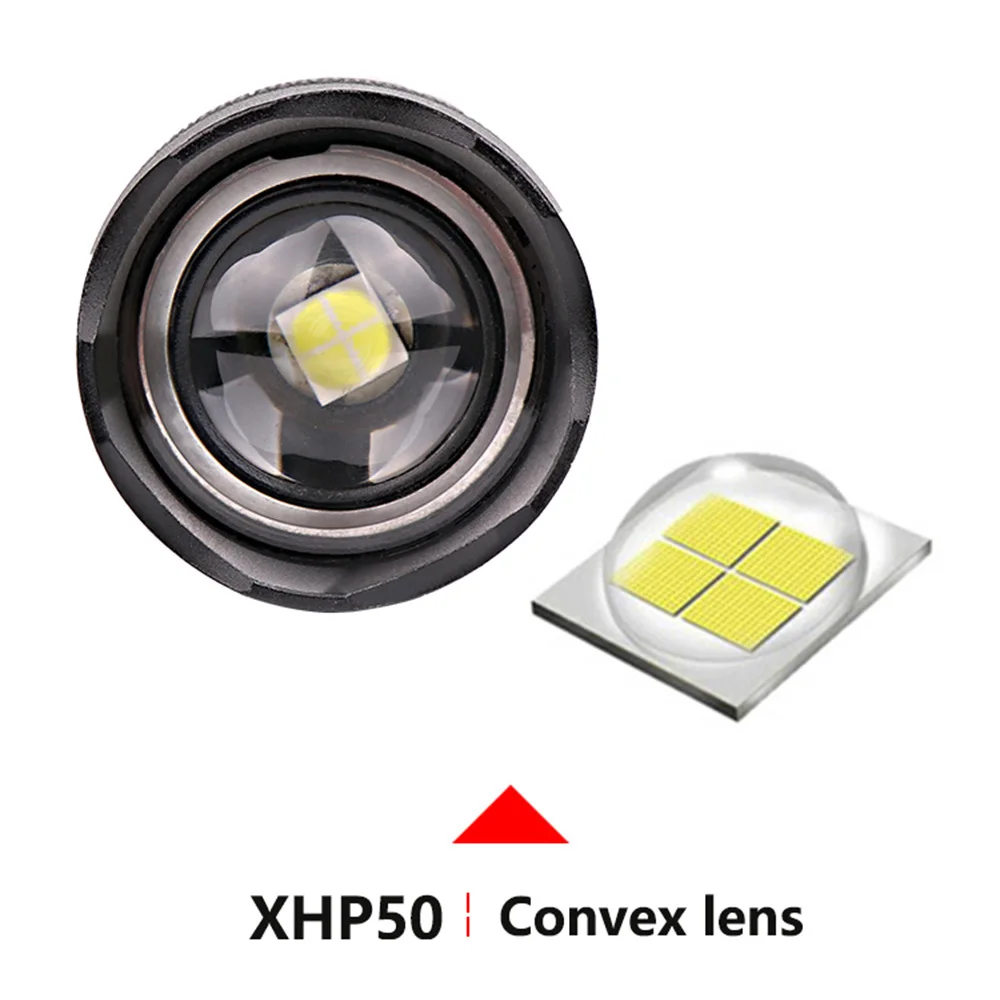 XHP50.2 أقوى USB مصباح يدوي قابل لإعادة الشحن 5 طرق مصابيح ليد المكبرة مصباح شعلة 18650 أو 26650 بطارية أفضل التخييم في الهواء الطلق جديد