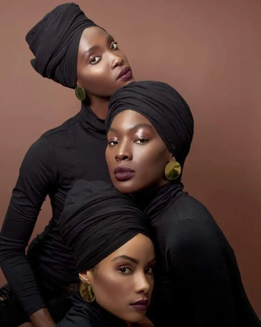 Envoltura de cabeza africana para mujeres negras, preatado turbante, diadema elástica, corbata para dormir, Jersey liso musulmán, bufanda, Hijab para la cabeza