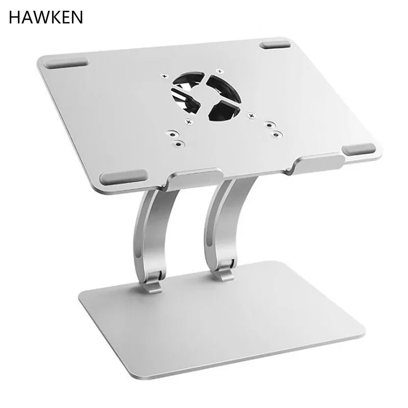 HAWKEN Adjustable Laptop Stand with USB Hub Cooling Fan  Notebook Cooling Holder for MacBook Air/Pro 11-17 inch