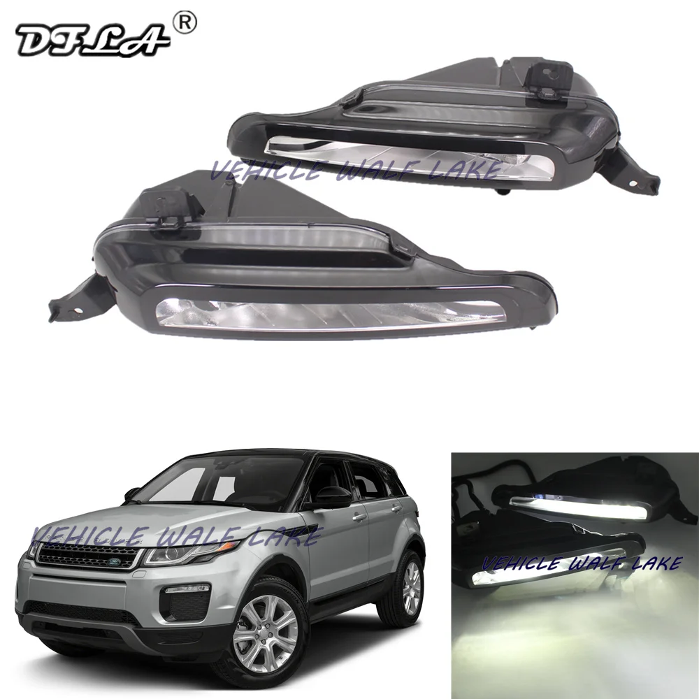 

Front LED Fog Lights Lamp DRLfor Land Rover For Range Rover Evoque 2015 2016 2017 2018