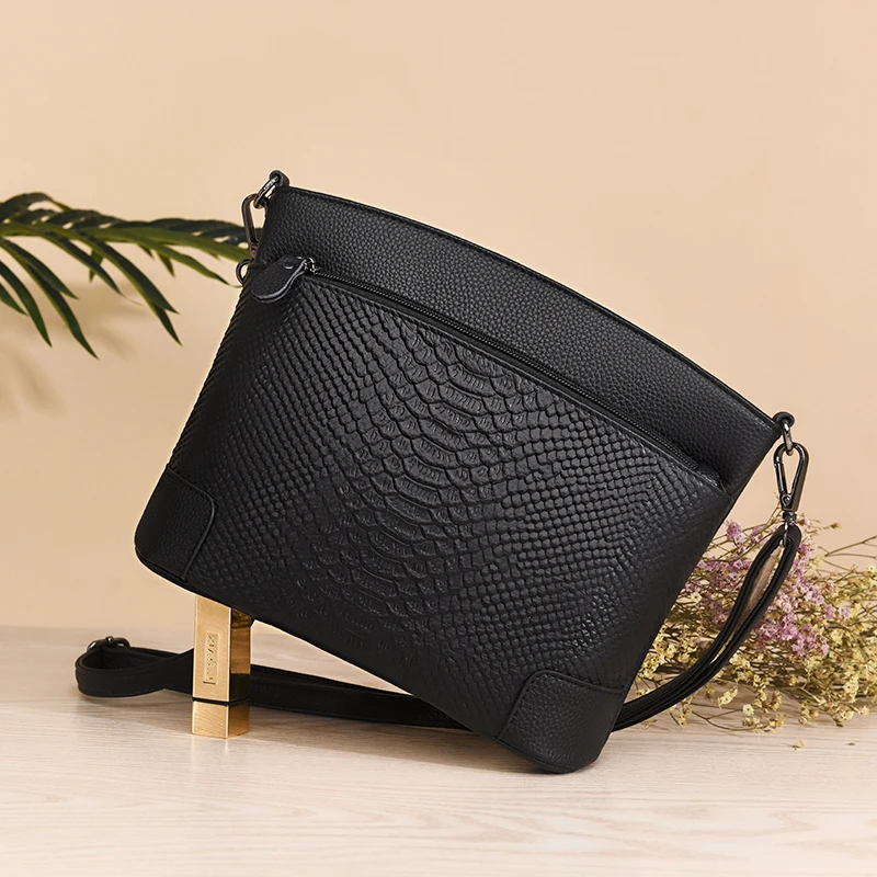 Women Messenger Bag Small Shoulder Bag Crossbody Bags for Women Handbags Genuine Leather Real Cowhide Women\'s Casual Fashion Bag