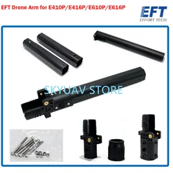 EFT E410P E416P E610P E616P 30mm 35mm 40mm Frame Folding Arm Agricultural Spray Drone Carbon Tube Aluminum Tube