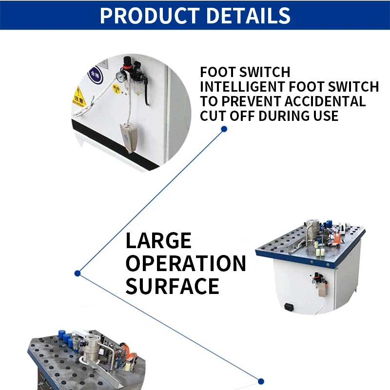 

Деревообрабатывающий кромкооблицовочный станок 515B Интегрированная машина для запечатывания и ремонта Полуавтоматическая небольшая изогнутая и линейная кромка Bandi