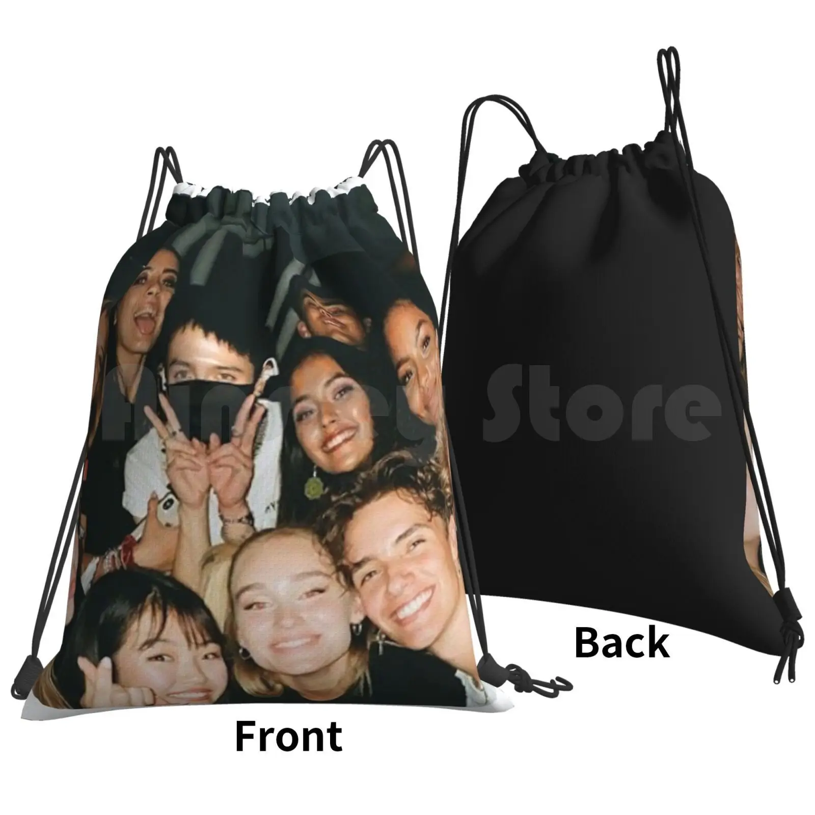 Now United-Sina Backpack Drawstring Bag Riding Climbing Gym Bag Now United Band Heyoon Sina Sabina Krystian Josh Lamar