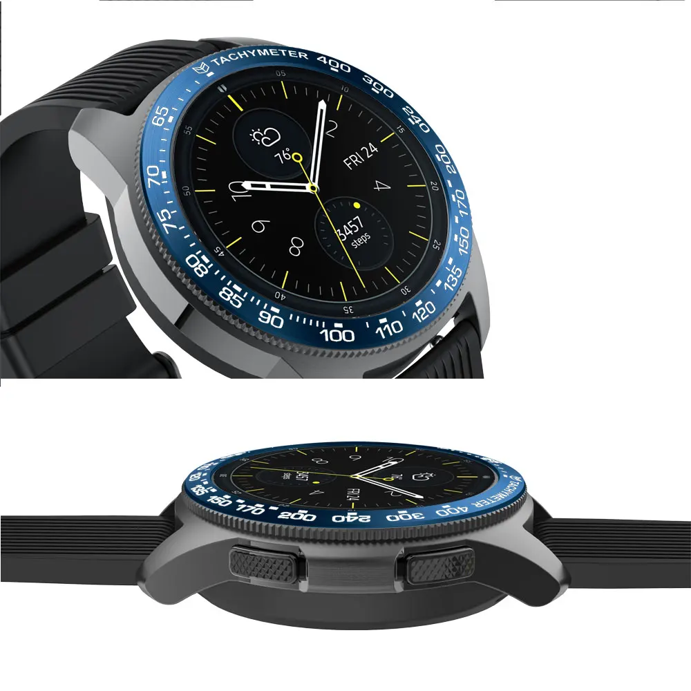 Novo metal moldura anel casos para samsung galaxy assista 42mm liga anti risco estilo quadro caso capa para samsung engrenagem s2 SM-R720