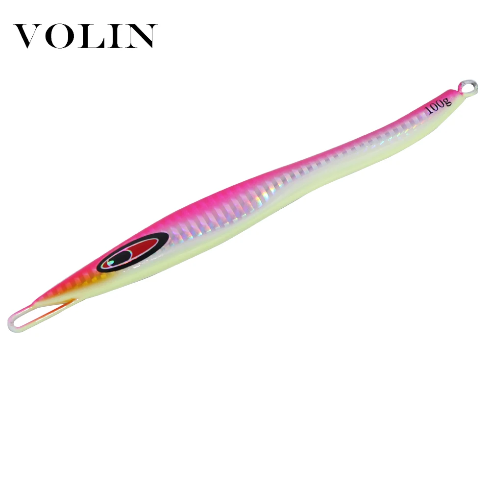 VOLIN NEW Metal Jigs Fishing Lure 100g 150g Sinking Hard Bait Speed Artificial Bait Deep Sea Fishing Lure Fishing Tackle