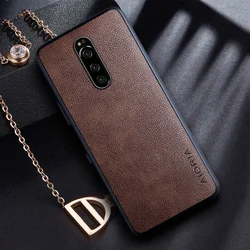 Case for Sony Xperia 1 XZ4 XZ3 coque Retro business PU leather Skin phone cover for Sony Xperia 1 case funda capa