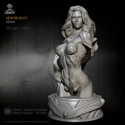 75mm Resin Bust of the goddess of fire model self-assembled TD-2260