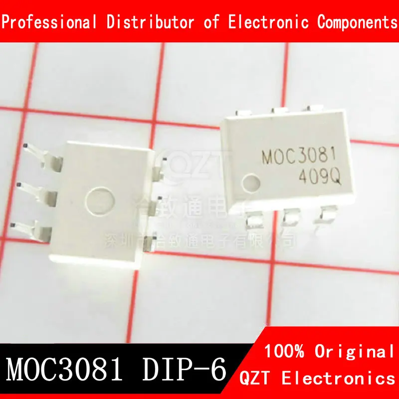 10 Buah/Lot MOC3081 DIP6 DIP Coupler Fotolistrik Optocoupler DIP-6 IC Baru dan Asli