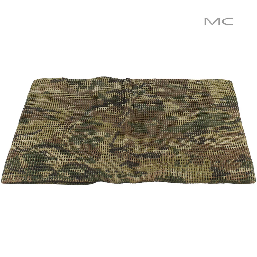 VULPO Tactical Camouflage Mesh Breathbale Scarf Sniper Face Veil Scarves Airsoft/Hunting/Hiking/Cycling Scarf