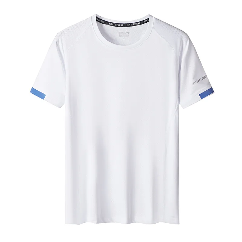 Quick Dry Sport T Shirt Men\'S 2024 Short Sleeves Summer Casual White Plus OverSize 6XL 7XL 8XL 9XL Top Tees GYM Tshirt Clothes