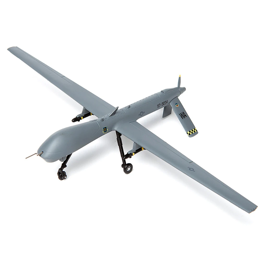 1/72 MQ-1 Predator UAV Model USA Air Force Fighter Unmanned Reconnaissance Attack Air Vehicle for Collection Decoration