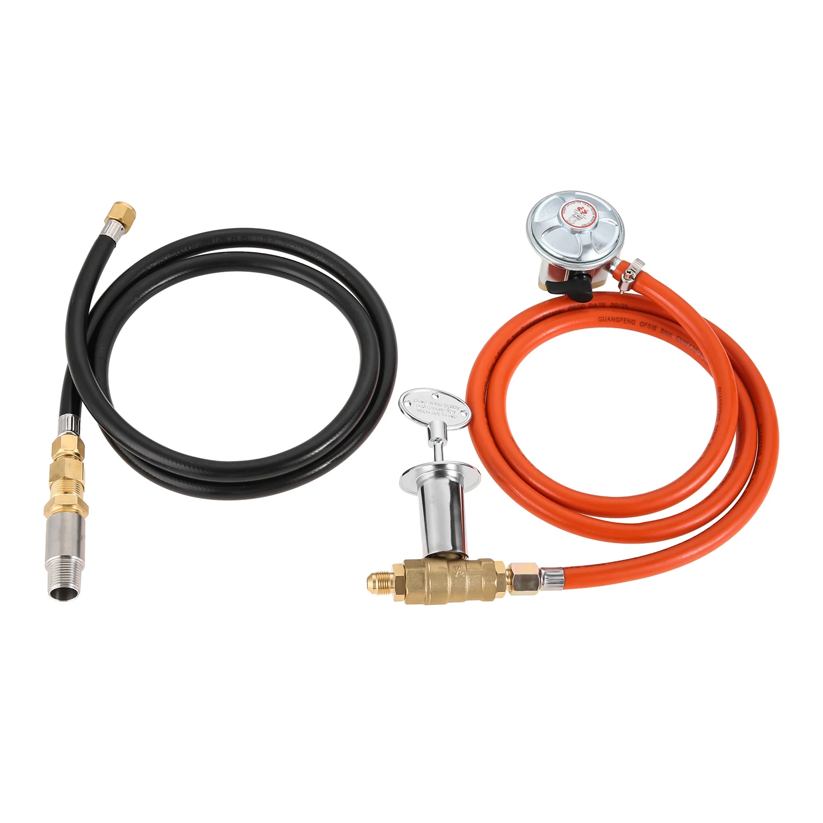 프로판 파이어핏 가스 제어 어셈블리 키트, 공기 믹서 밸브, 영국 최대 90000 BTU 용 레귤레이터 포함