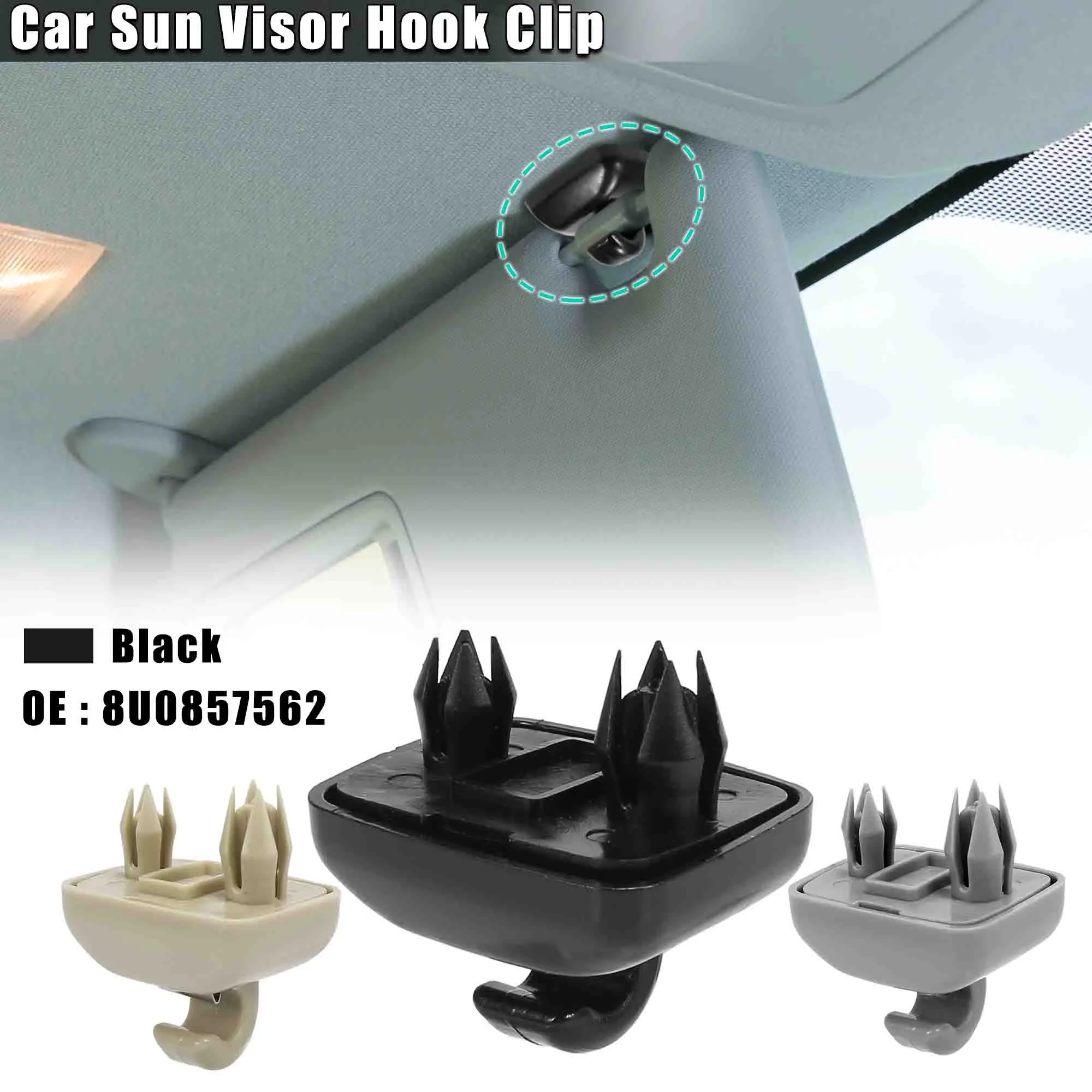 Автомобильный держатель X Autohaux, черный держатель для солнца, модель 8U0857562 для Audi RS4 2007-2008