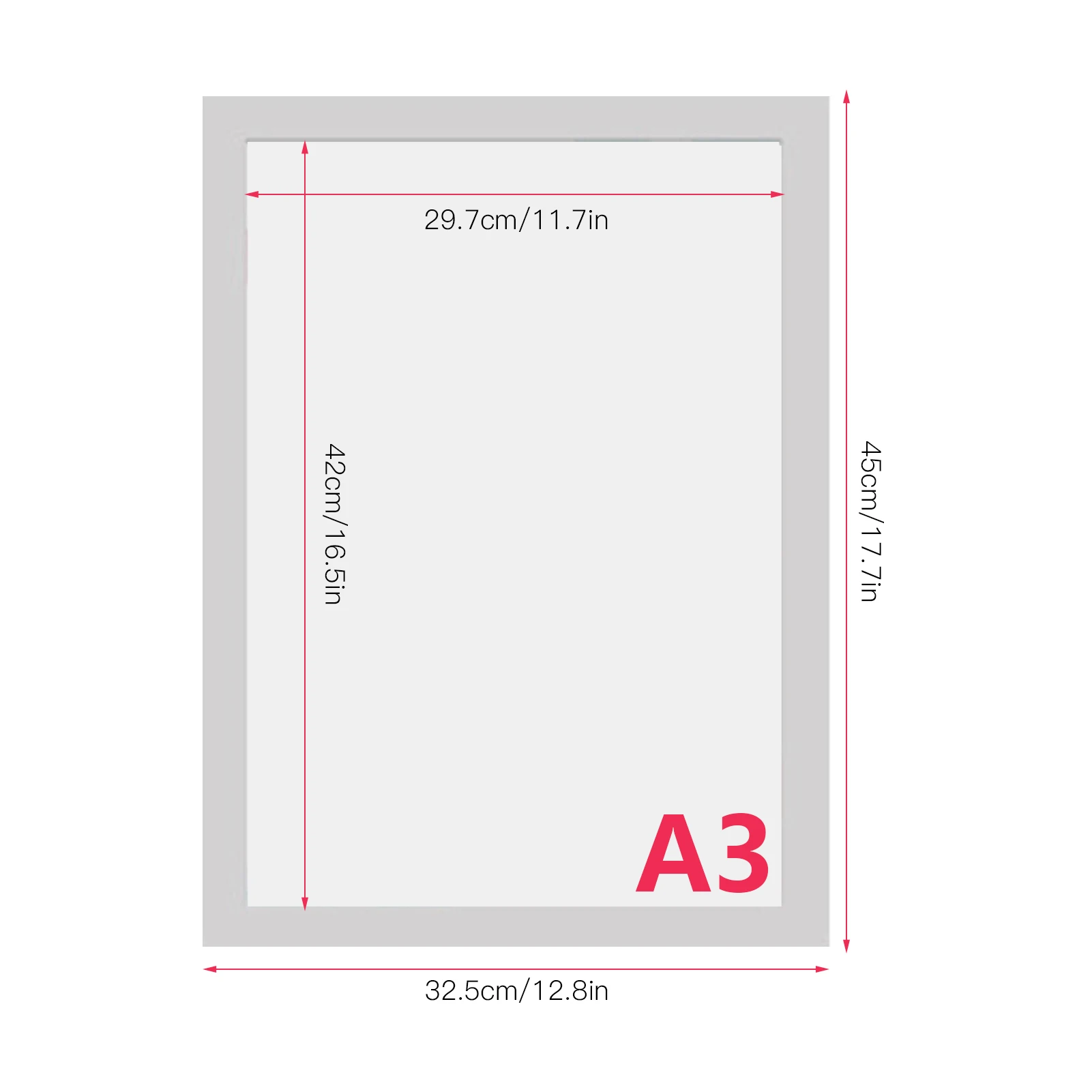 A4 PVC Magnetic Picture Frame Creative Transparent File Display Frame Sign Holder for Refrigerator Whiteboard Cupboard