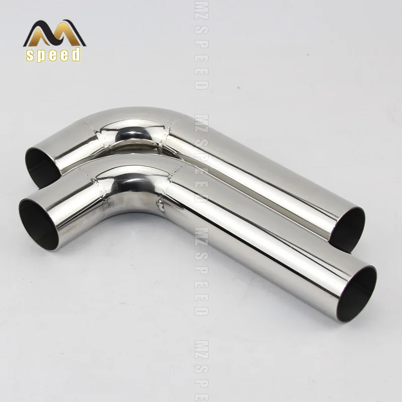 1PCS car accessories Automobile exhaust pipe muffler turns into stainless steel elbow 90 degree Angle pipe to reduce diameter