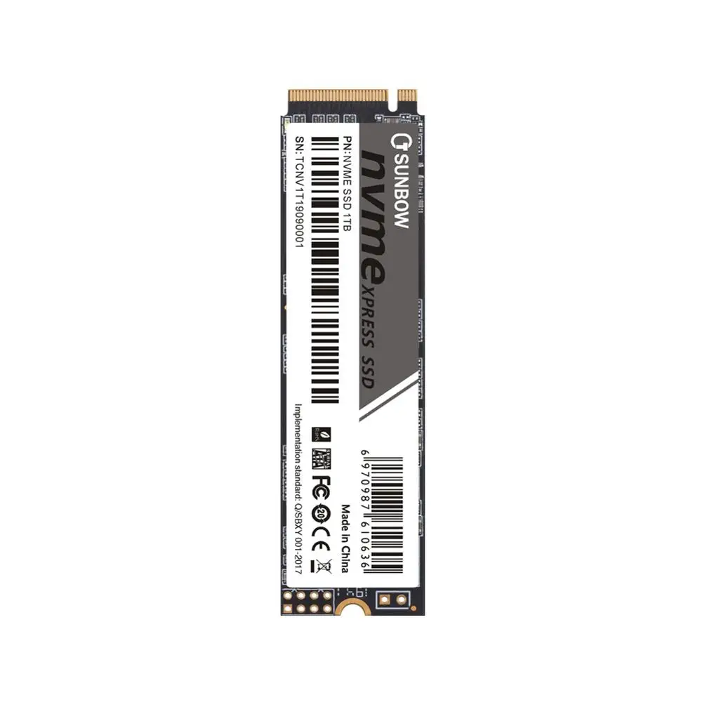 TCSunBow M.2 Pcie SSD 2280 Hard Drive 128 256 512 1TB Internal SSD For Laptop With Three Years Warranty