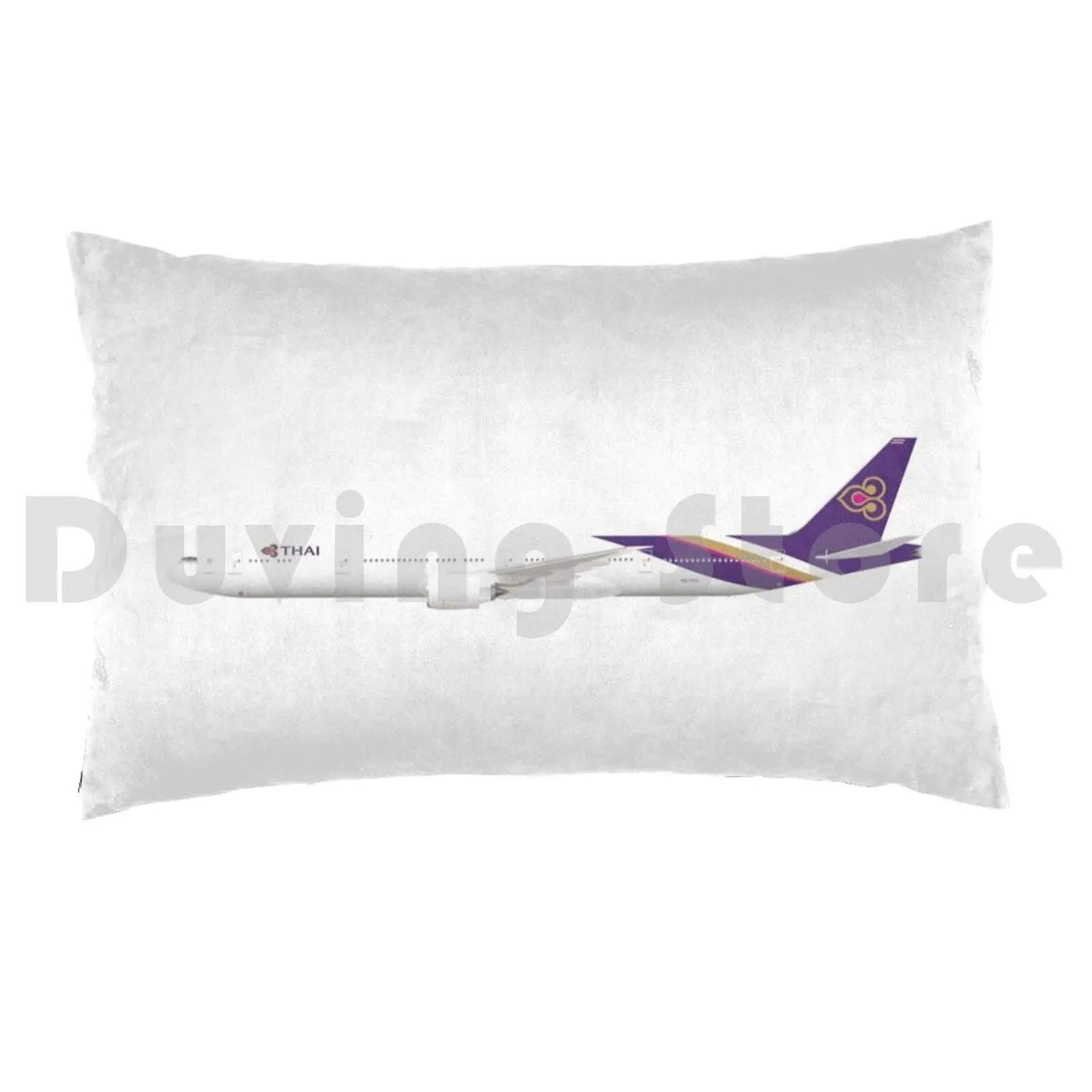 In Uniform-B777-Thai Airways Pillow Case DIY 50*70 Thai Airways Aviation Boeing 777