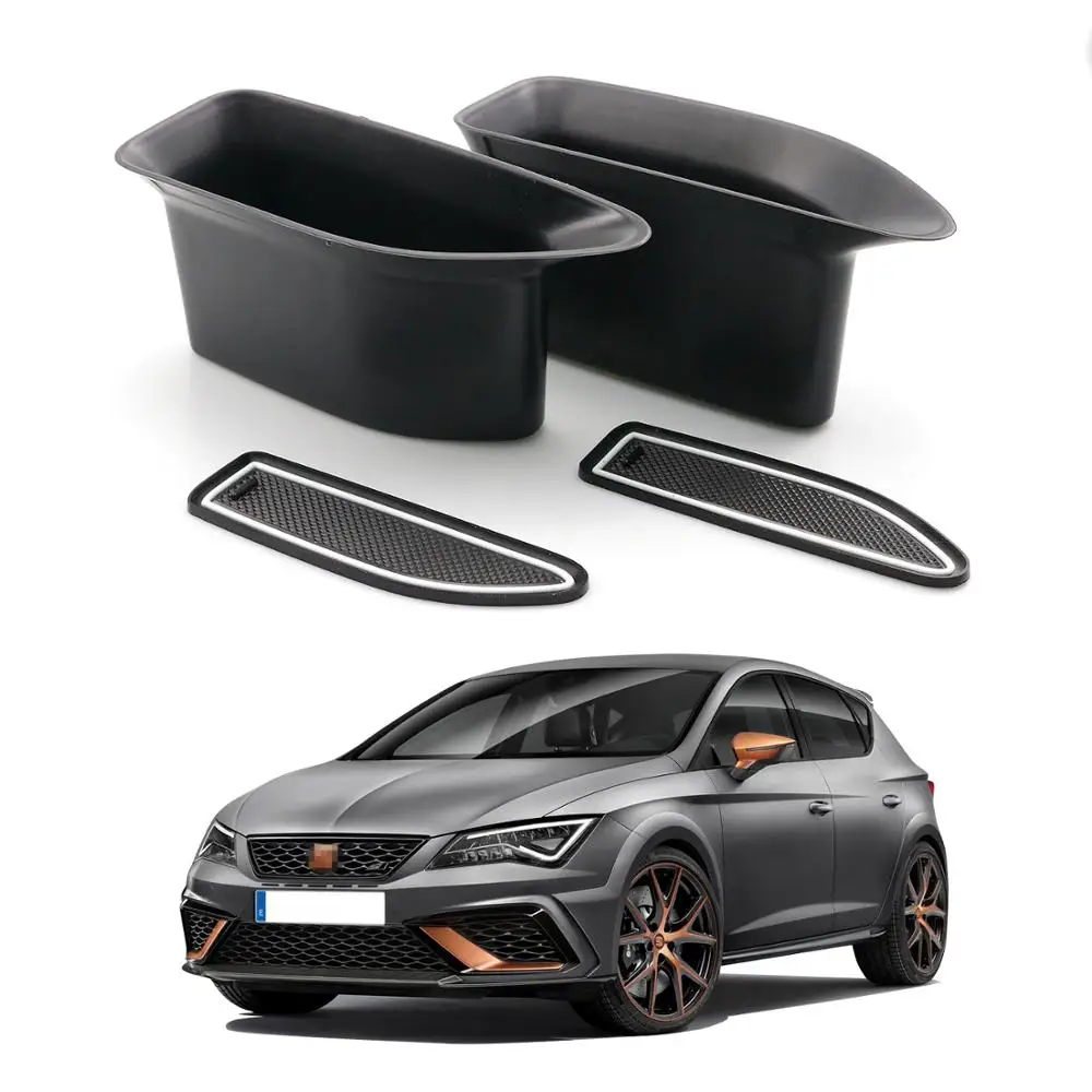LFOTPP do Seat Leon MK3 Leon Cupra 5F 2013-2019 Poręcz drzwi przednich samochodu Schowek na akcesoria Auto Interior Seat Leon MK3 Akcesoria