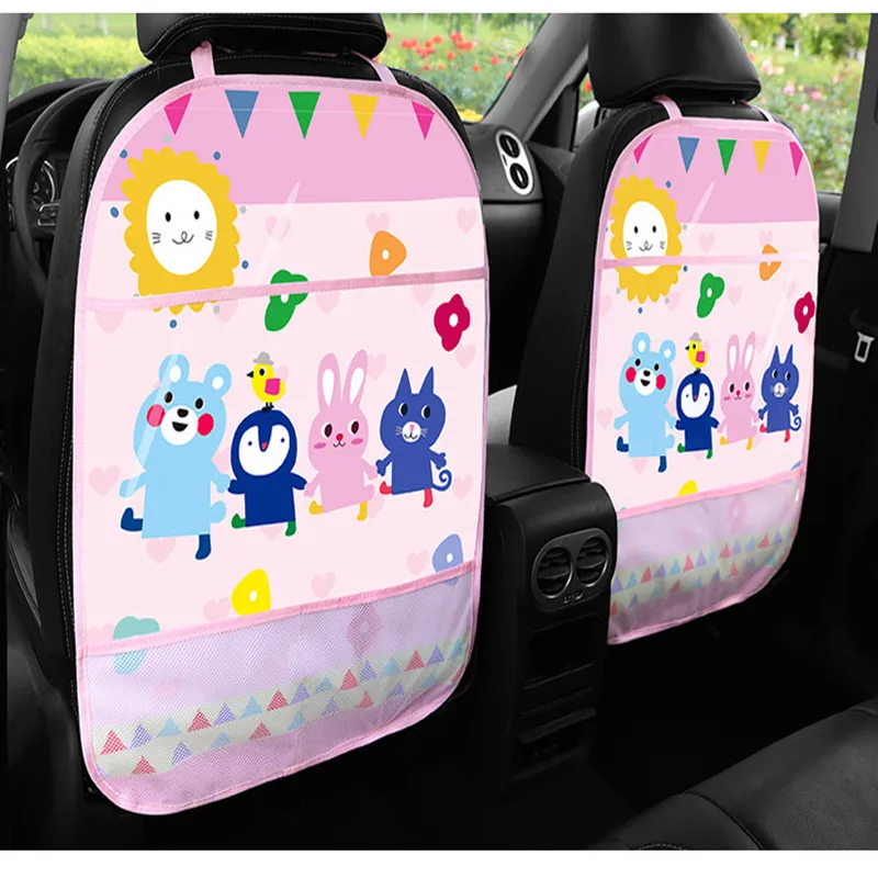 Multi-use Car Anti Kick Pad PVC Car Seat Protector Car Seat Cover Protector Car Seat Back Cover Protector for Kids Car Interior
