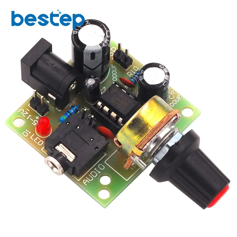 10PCS LM386 ultra-micro mini power amplifier board Low power consumption 3~12V, better cost performance than TDA2030 kit