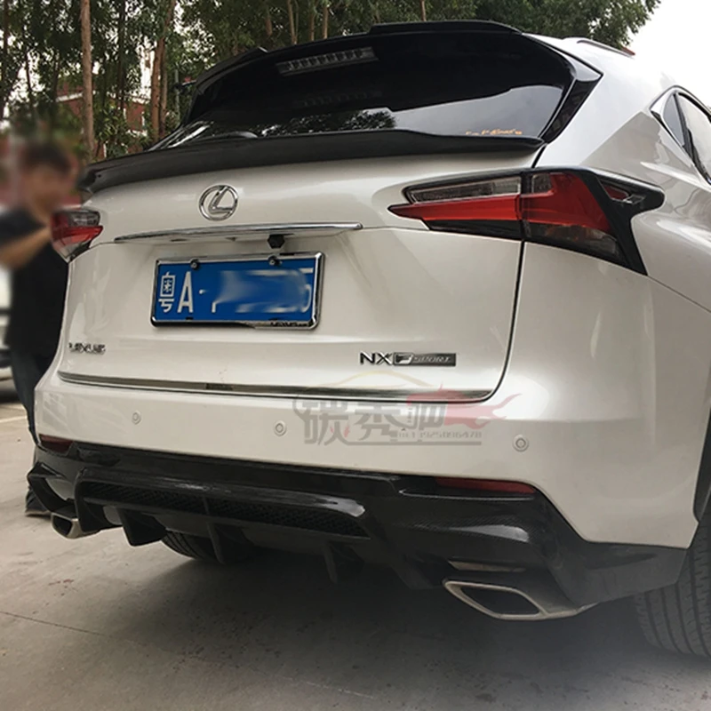 Carbon Fiber Sport 5D Rear Middle Trunk Spoiler for Lexus NX200/200t/300H