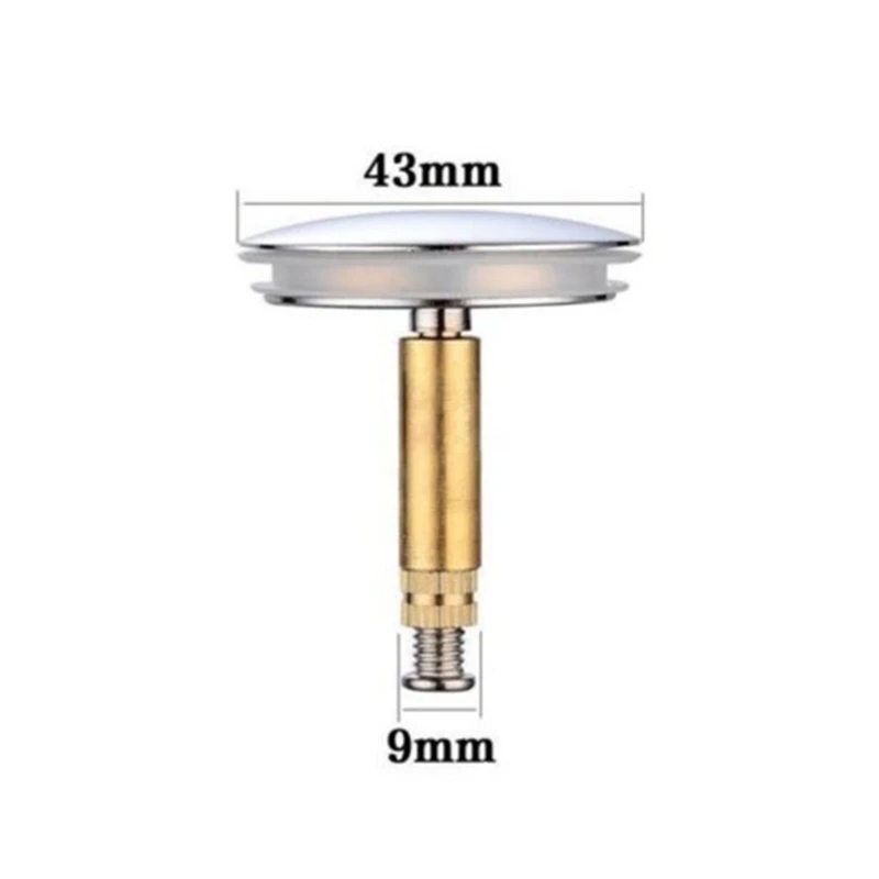 E5BE Removable Vanity Vessel Sink Drain Plug Manual Lift Drain Bathtub Plug Bathroom Wash Basin Drain Stopper Drain Strainer