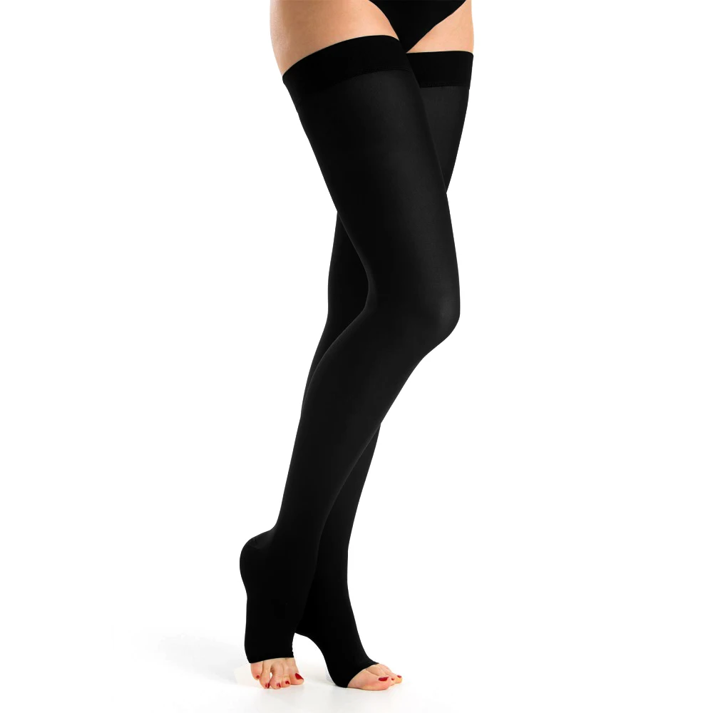 Compression Stockings Men Women,Open Toe,20-30 mmHg Graduated Support Socks DVT,Maternity,Pregnancy,Varicose Veins,Shin Splints