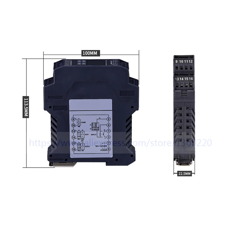 Modulo regolatore di pressione Din con alimentazione 24 V CC con trasmettitore di pressione con modulo di controllo della pressione RS485 Modbus-rtu