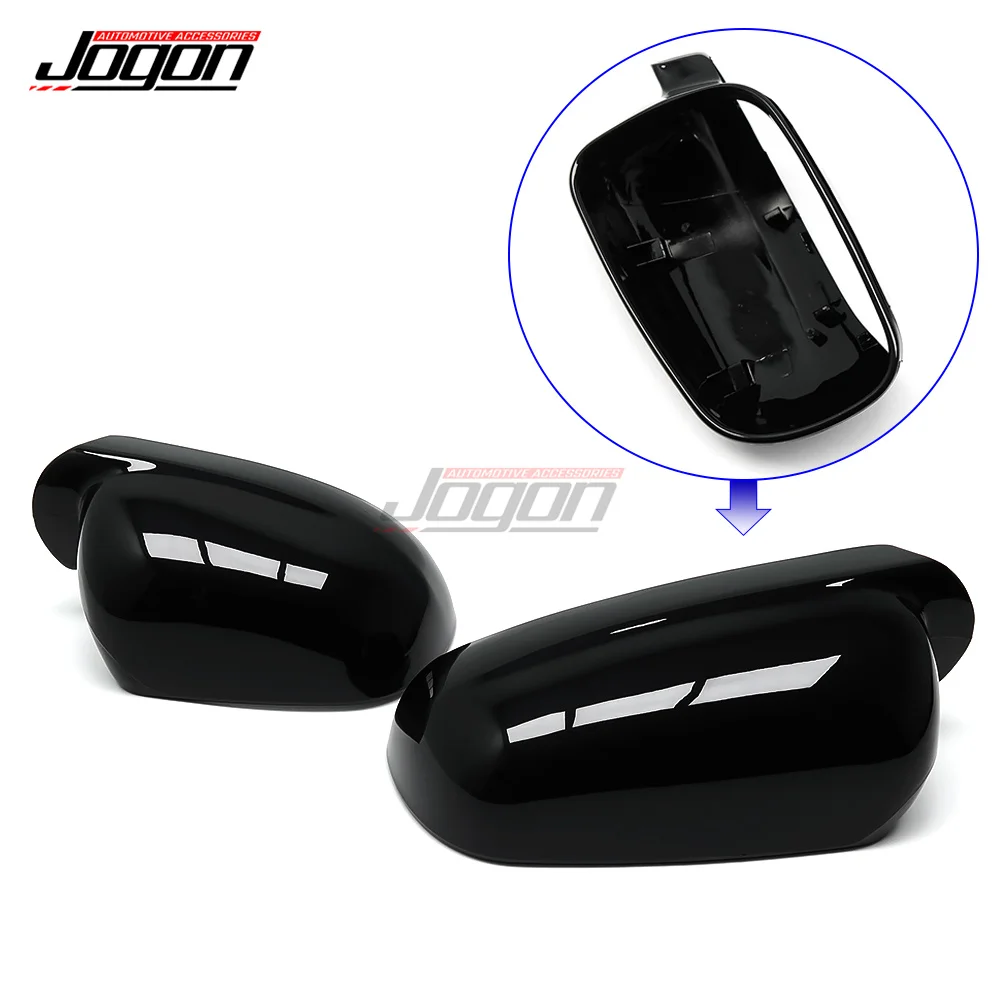 Glossy Black Rearview Rear View Mirror Cover Side Mirror Shell Cap For VW Golf 4 IV GTI R32 Jetta MK4 Bora 1J Passat B5