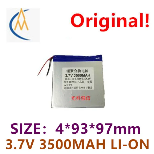 Acheter plus sera pas cher 3.7 V batterie au lithium 409397 3500 mah tablette pc circuit d'alimentation mobile avec panneau de protection