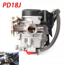 PD18J 18mm Big Bore Carb CVK Motorcycle Carburetor for Chinese GY6 50cc 60cc 80cc 100cc 139QMB 139QMA Scooter Moped ATV Go-Kart