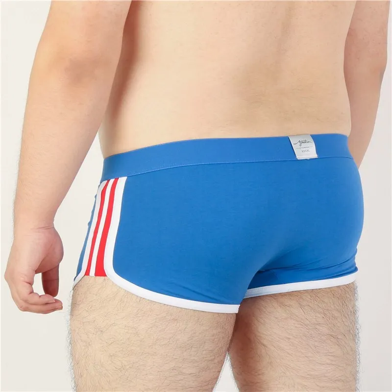 Male Cotton Underwear Men\'s Week Boxers U Bag Underpants Shorts White/Black/Dark Blue/Gray/Red/Orange/Blue M L XL XXL 3XL 4XL