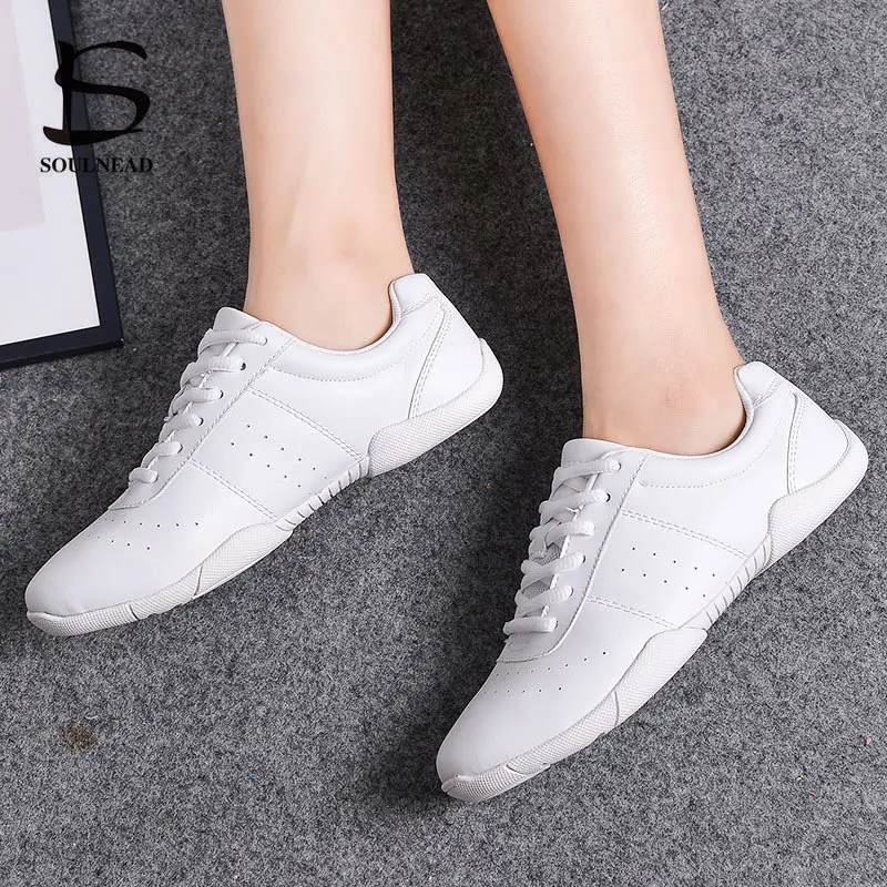 Aerobics Dance Shoes Women Sneakers White Professional Training Gym Sports Shoe Girls Lightweight Ladies Fitness Dancing Shoes