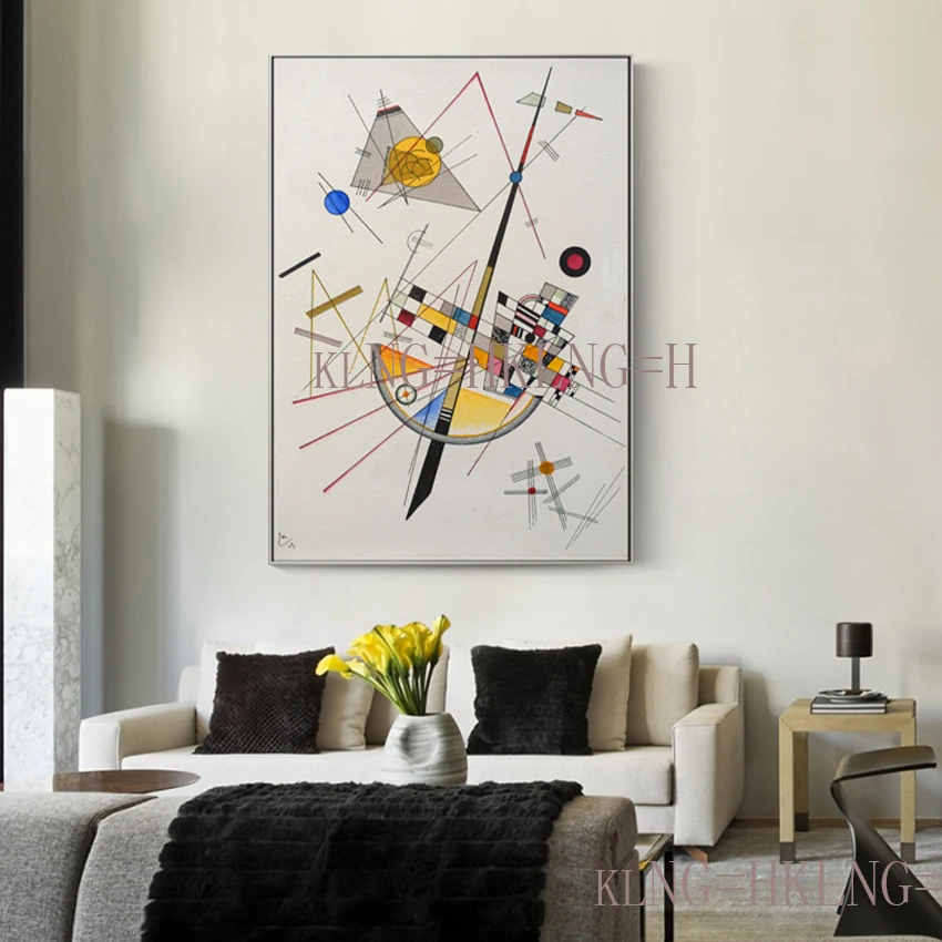 100% Hand painted Canvas Painting Abstract Wassily Kandinsky Oil Painting Home Decor Pictures Art Canvas Hallway porch Hotel