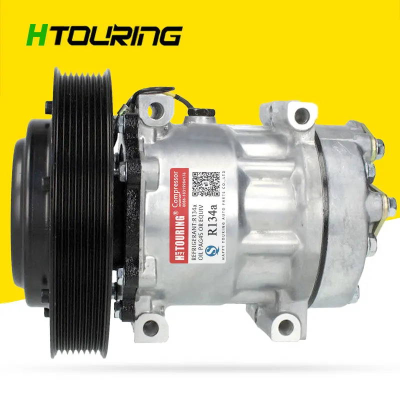 

Sanden 7H15 7S15 709 SD709 SD7H15 AC Compressor for Volvo Truck 24V 20587125 85000458 8500458 84094705 SANDEN 4324 4326 4134