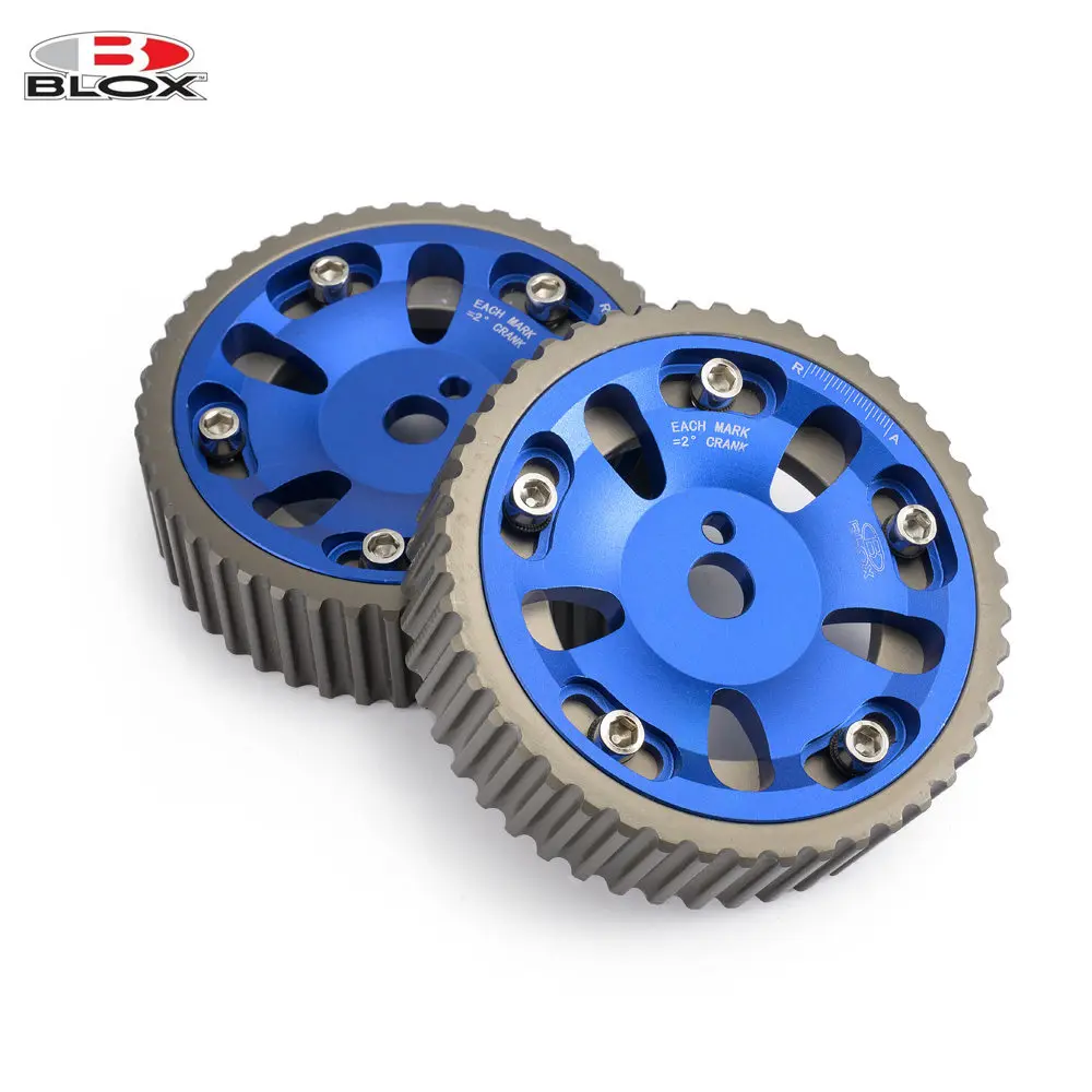 BLOX 2Pcs Adjustable Cam Gears Timing Gear Pulley Kit For Mitsubishi Mirage 1993-2001 (4G93 DOHC Engines Only) EP-CG4G93BL